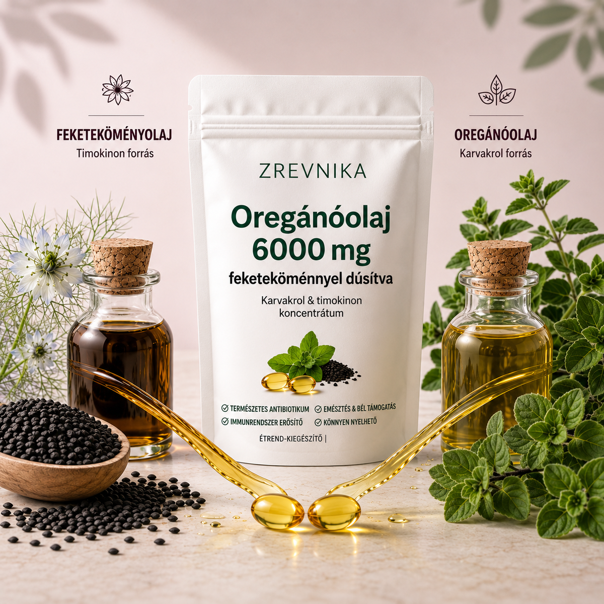 Oregánóolaj és feketekömény