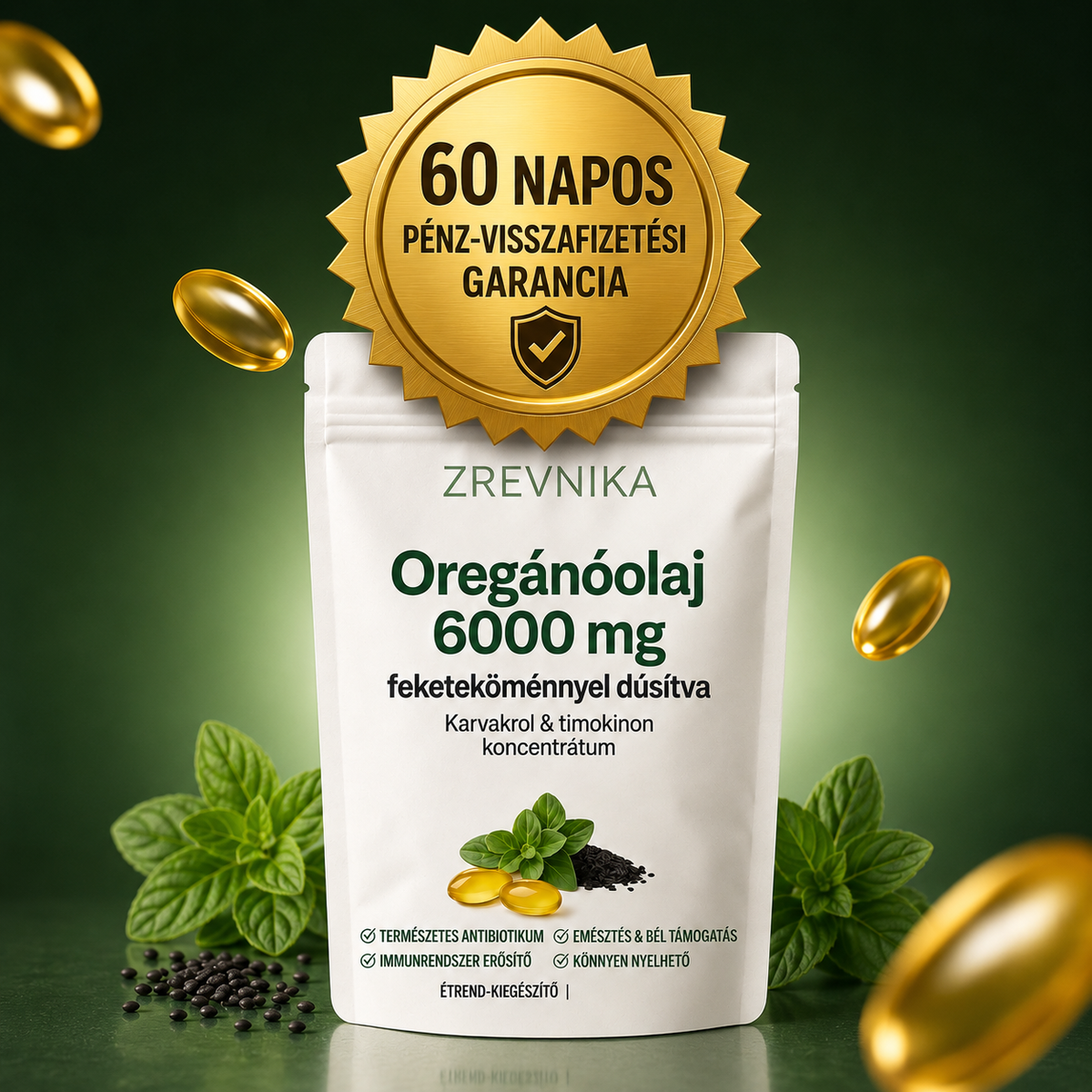 Zrevnika Oregánó — Napi máj- és antioxidáns támogatás