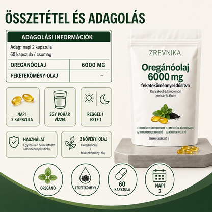 Zrevnika Oregánó — Napi máj- és antioxidáns támogatás